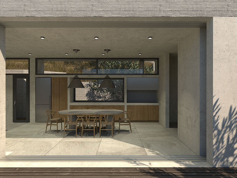 outdoor kitchen